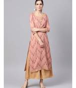 Printed Kurta With Solid Palazzo Pants