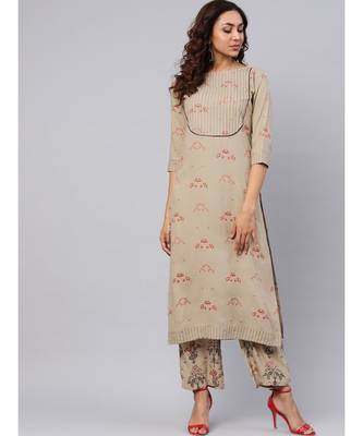 Printed Kurta With Palazzo Pants 1
