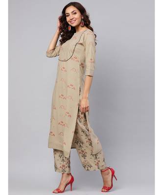 Printed Kurta With Palazzo Pants 4