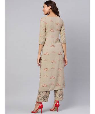 Printed Kurta With Palazzo Pants 5