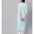 Sky Blue Embroidered Kurta With White Palazzo Pants