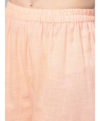 Cantaloupe Printed Kurta With Solid Palazzo Pants 3