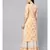 Saffron Printed Kurta With Gold Print Skirt