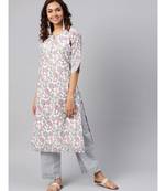 Jaal Print Kurta With Printed Palazzo Pants