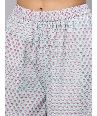 Jaal Print Kurta With Printed Palazzo Pants 3