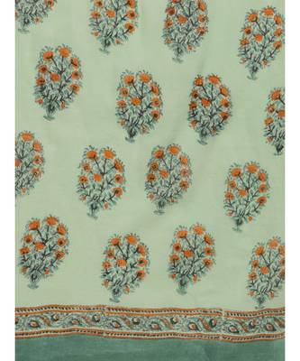 Hand Block Print Kurta With Dupatta And Printed Palazzo Pants 4
