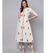 Hand Block Print Kurta With Printed Palazzo Pants