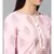 Baby Pink Printed Kurta With Gold Print Skirt