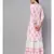 Baby Pink Printed Kurta With Gold Print Skirt