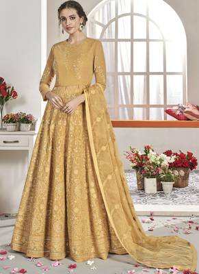 Amber Faux Georgette Anarkali Salwar Kameez 1
