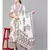 White Floral Booti Kurta With Dupatta & Printed Palazzo Pants