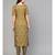 Mehandi Green Khari Gold Print Kurta Set