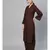 Solid Coffee Color Rayon Kurta Set With Art Silk Dupatta