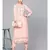 Baby Pink Embroidered Kurta With Pants