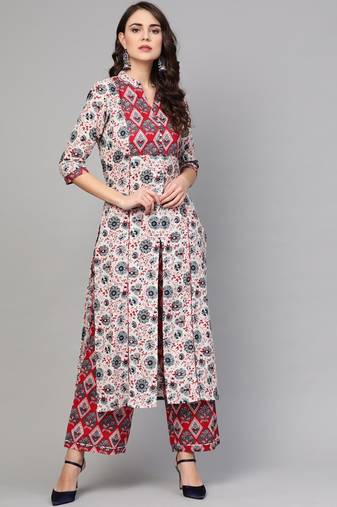 Multicolour Printed Kurta Set
