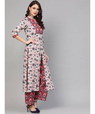 Multicolour Printed Kurta Set 3