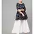 Gold Print Peplum Kurta Set