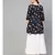 Gold Print Peplum Kurta Set