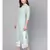 Sky Blue Khari Gold Print Kurta Set