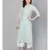 Sky Blue Khari Gold Print Kurta Set