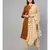 Solid Brown Kurta With Printed Pants & Dupatta