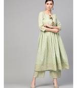 Printed Flared Kurta Set