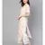 Gold Print Kurta With Schiffli Palazzo Pant