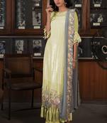 Yellow Georgette Pakistani Salwar Kameez