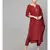 Maroon Kurta With Printed Pants & Dupatta