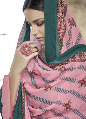 Green Silk Blend Readymade Suits 4