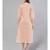 Cream Striped A-line Kurta