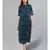 Blue Box Pleated Kurta
