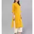 Mustard Solid Straight Kurta