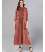 Rose Gold Flared Kurta