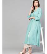 Sage Blue Anarkali Kurta
