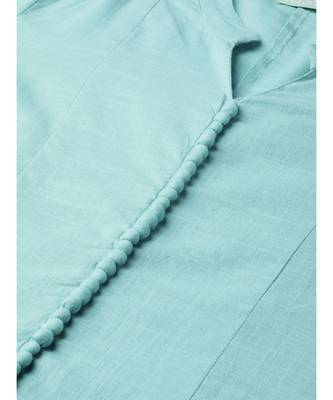 Sage Blue Anarkali Kurta 2