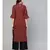 Maroon Straight Kurta