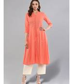 Peach Anarkali Kurta