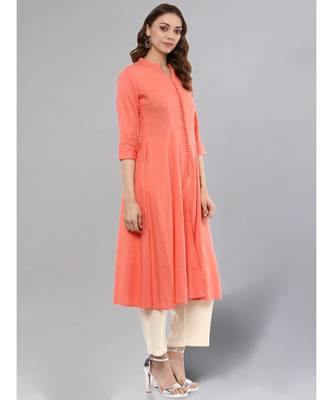 Peach Anarkali Kurta 5