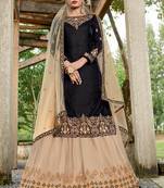 Black Velvet Pakistani Salwar Kameez