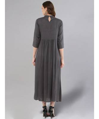 Grey Flared Kurta 3