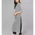 Dotted Striped Black & White Straight Kurta
