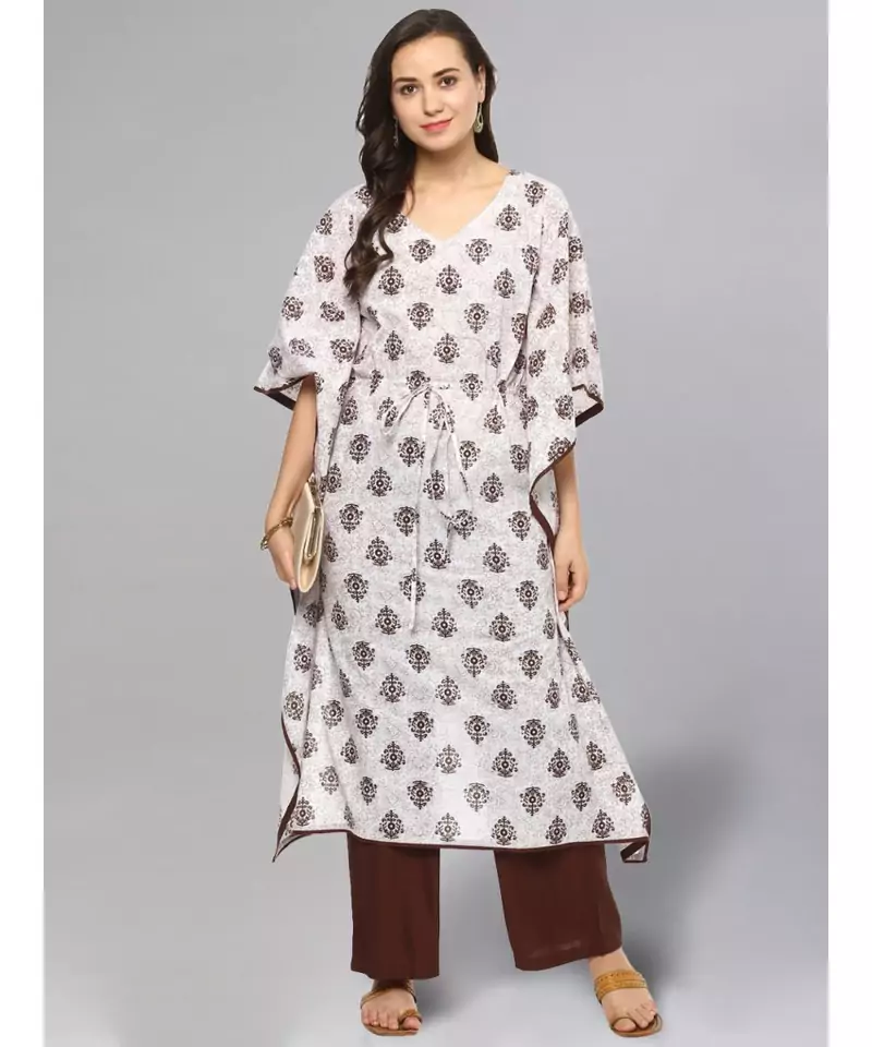 Printed Mutli-colour Kaftan