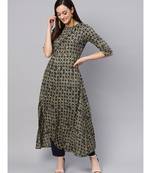 Printed Multi- Coloured Flared Kurta