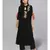 Black Embroidered Kurta