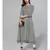 Striped Black & White Flared Kurta
