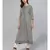 Striped Black & White Flared Kurta