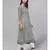 Striped Black & White Flared Kurta