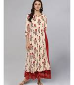 Mughal Print Anarkali Kurta