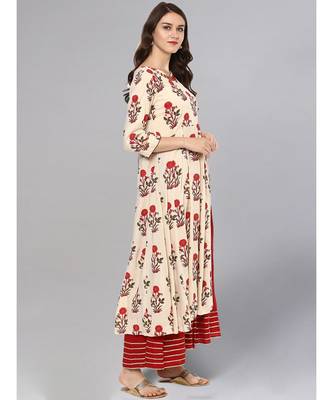 Mughal Print Anarkali Kurta 5